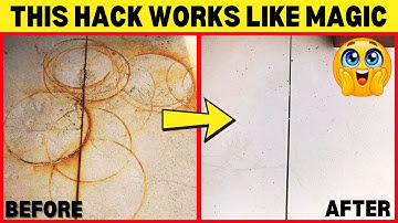 Remove Rust Stains from Concrete & Tiles FAST! ✨ (Super Easy Method)