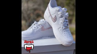 THE.COLLAB -  BOSS CRAFTERS / Season One EP. 2 AF1 PINK BLING TUTORIAL AIR FORCE 1 LOW Rhinestones