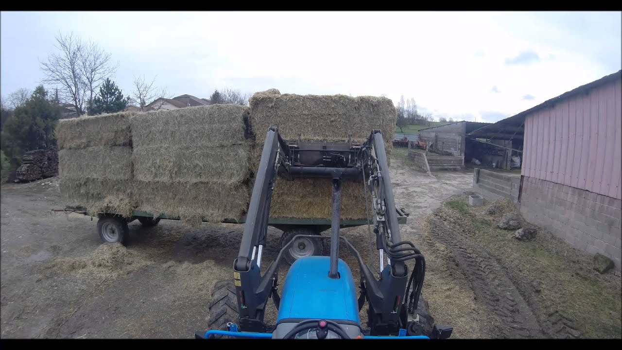 transport de paille landini powerfarm YouTube