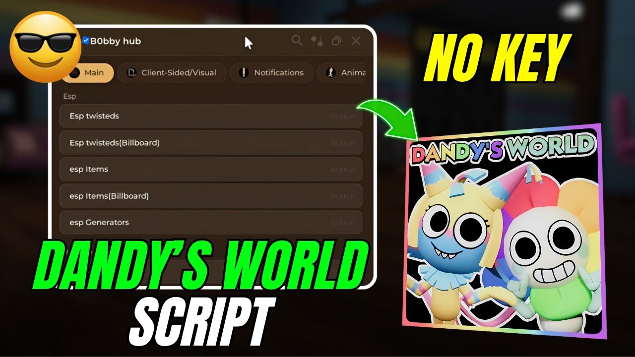 *UPDATED* Dandy's World Script (Bobby Hub 2025) (ESP, Fast Buy, Auto ...