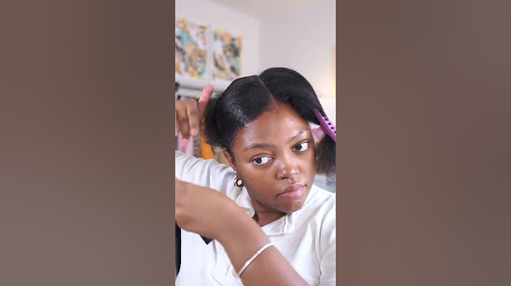 Sleek Slick Back Bun on Blowdried Natural Hair | Blake Jael