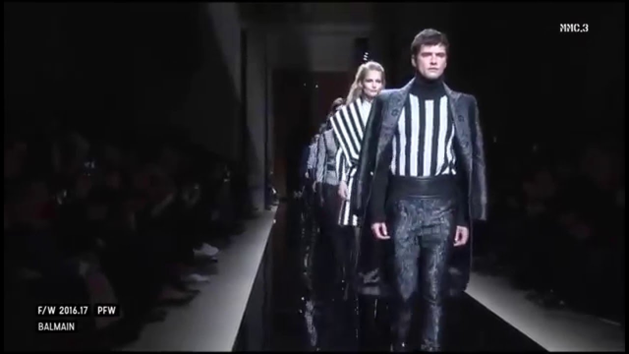Sean O'Pry: "Balmain" Fall-Winter 2016/17 (Paris Fashion Week 2016) HD