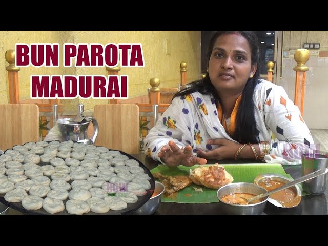 Amazing Tasty Bun Parota | madurai bun parotta | Tamilnadu street foods | APPLE STREET FOOD