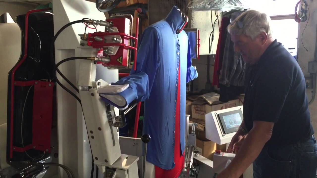 La France Cleaners new Unipress Hurricane Shirt press YouTube