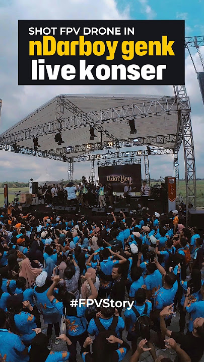 Begini kalo Ndarboy genk pas  live konser.. #reggae #drone