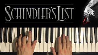 How To Play - Schindler's List Theme (PIANO TUTORIAL LESSON)