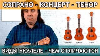 Виды укулеле - сопрано, концерт или тенор - что лучше? | Укулеле.ру