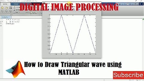 How to Draw Triangular wave using MATLAB