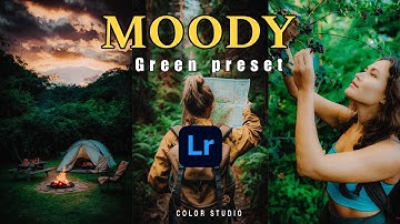How to Edit Moody Green Preset in Lightroom Mobile Tutorial Cinematic Forest Tones @COLOR-STUDIO-11 