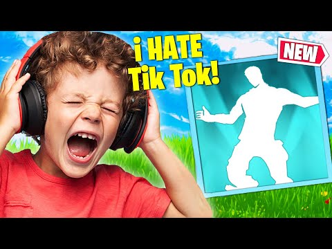 Trolling Angry Kid With *New* Marshmello Tiktok Emote In Fortnite!