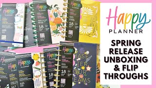 THE HAPPY PLANNER SPRING RELEASE UNBOXING & FLIP THROUGHS