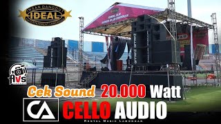 Cek Sound Harta Amanat Tuhan - IDEAL Live Stadion Surajaya - CELLO Audio Lamongan