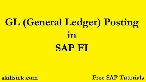 General Posting in SAP FI | F-02 SAP Transaction I GL entries in SAP FICO - Free SAP Tutorials