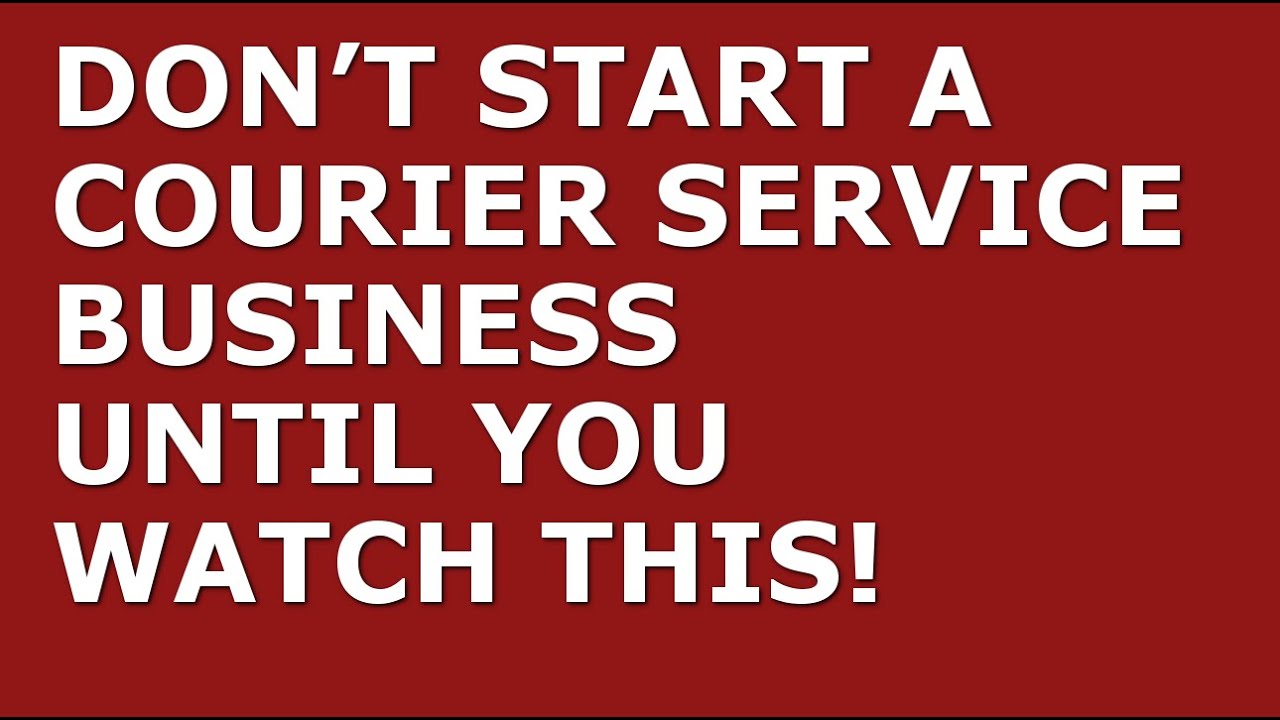 courier service business plan