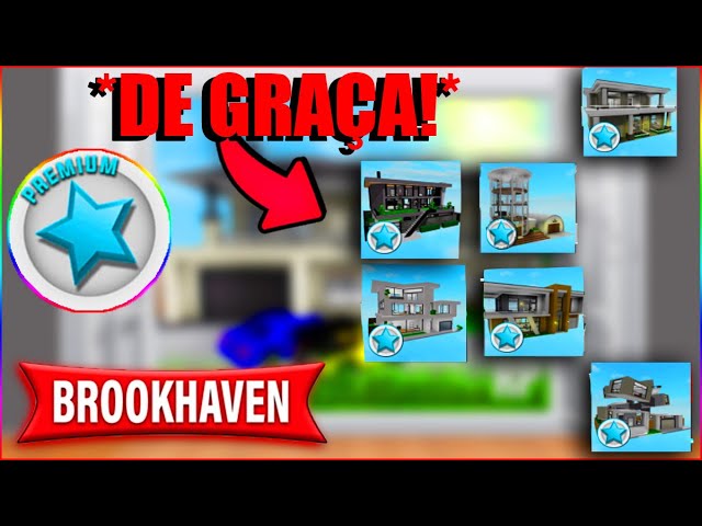 COMO GANHAR O PREMIUM DE GRAÇA NO BROOKHAVEN ROBLOX (2022) 