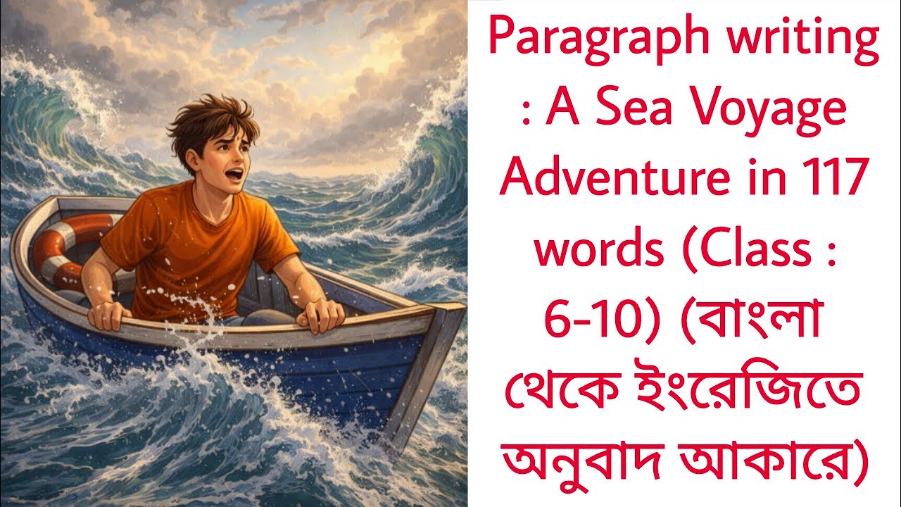 Paragraph writing A Sea Voyage Adventure in 117 words | A Sea Voyage Adventure