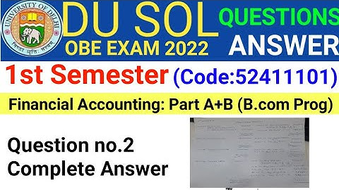 B.Com Prog Financial Accounting Q no.2 OBE Answer | On 01.10.2017, X purchased 5 Machines from Y for
