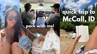 MCCALL IDAHO VLOG πΊπΈ all American summer, paddle boarding pack with me!