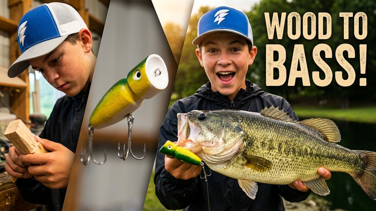 DIY Homemade Bass Popper: Catching Big Fish with Wood!
