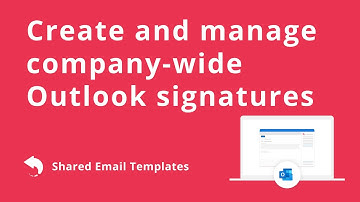 Create and manage company-wide email signatures for Outlook