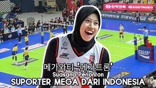 MENYALA 🔥 Megawati &#39;Megatron&#39; Dari Bangku Penonton 🇮🇩 🇰🇷