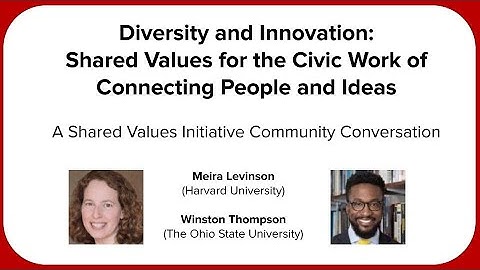 Diversity and Innovation: Shared Values for the Civic Work of Connecting People and Ideas