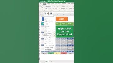 Hyperlinks in Excel 😍 #excel #msexcel #myexcelonline #shorts