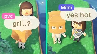 Visiting Girl's Incredible Island on Animal Crossing! | xQcOW
