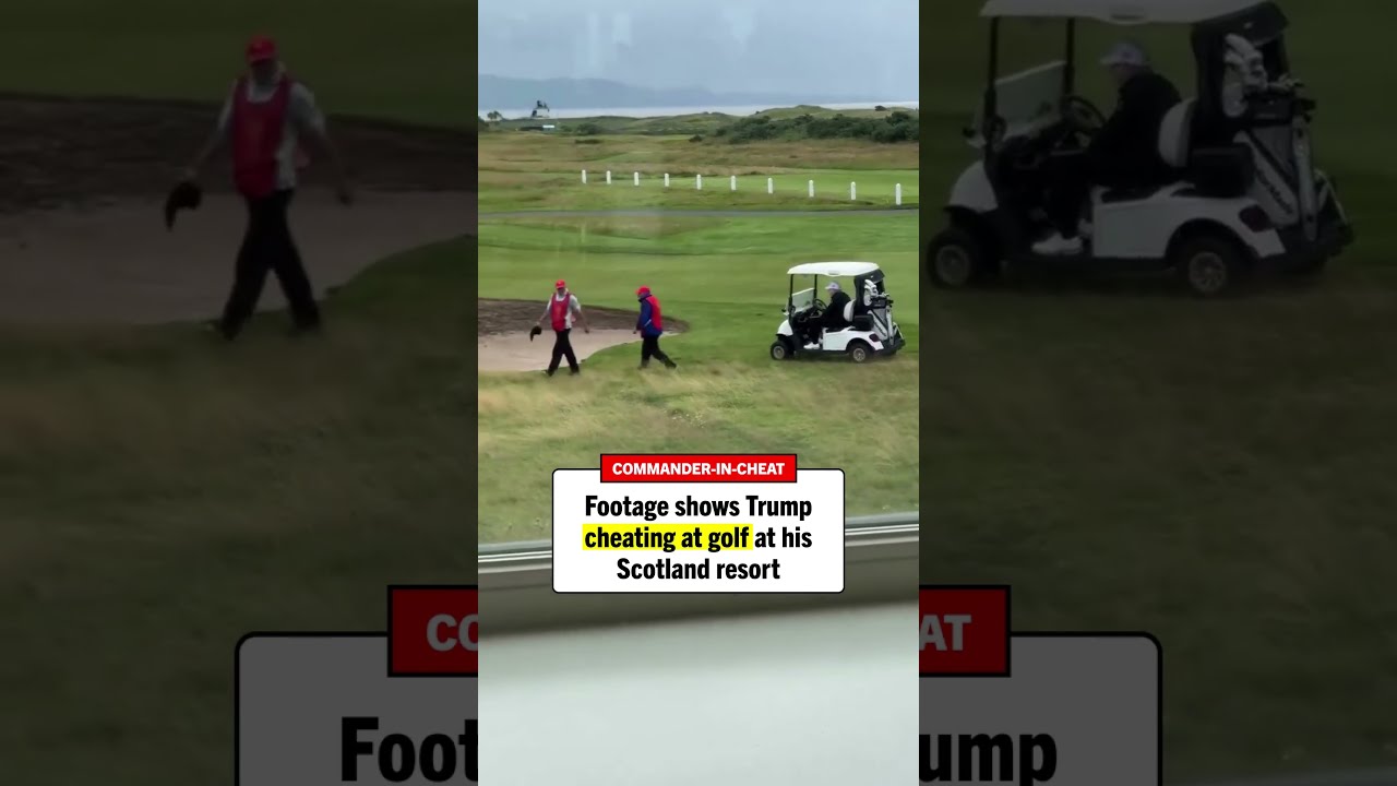 Trump CHEATS At Golf His Scotland RESORT
