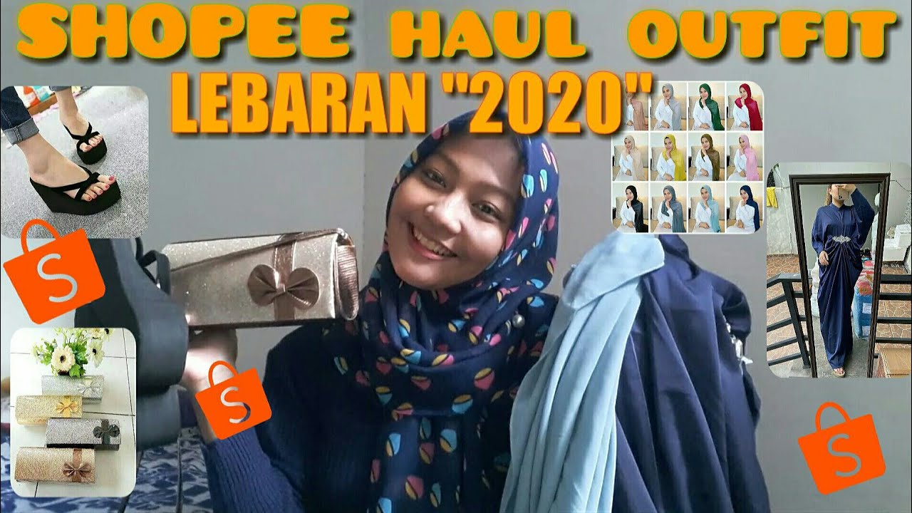  SHOPEE  HAUL  BAJU  LEBARAN 2021 OUTFIT MURAH MISS SENJA 