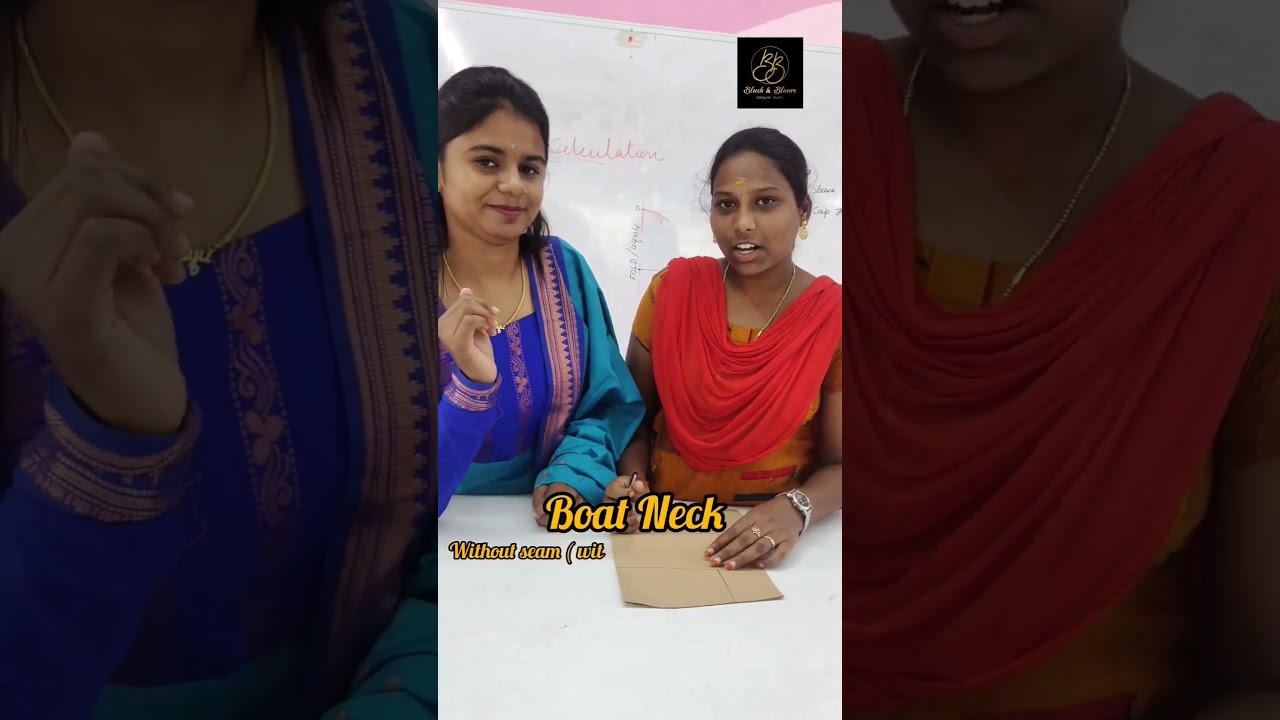 Boat neck ✅ without seam #udumalaipet #tailoring #tailoringtips #boatneck #boatneckblousedesigns
