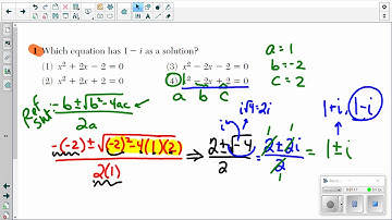 Visca Algebra 2 Common Core Exam August 2016 Problems 1 - 8