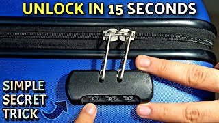 How To Unlock Forgotten Combination Lock Password | Open Any Suitcase Luggage Bag Password Lock