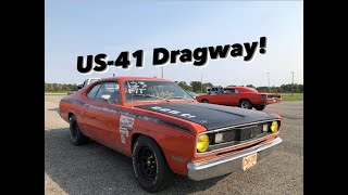 The duster hits the track! What does a bone stock slant 6 run?