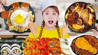 MUKBANG 하이유의 직접 만든 요리 모음 리얼 먹방! Fire Spicy Noodle Tteokbokki Cooking COMPILATION REAL SOUND| HIU 하이유