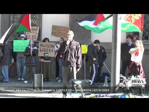 STUDENTI PRO PALESTINA OCCUPANO IL CORTILE DELL'UNIVERSITA' | 07/11/2023