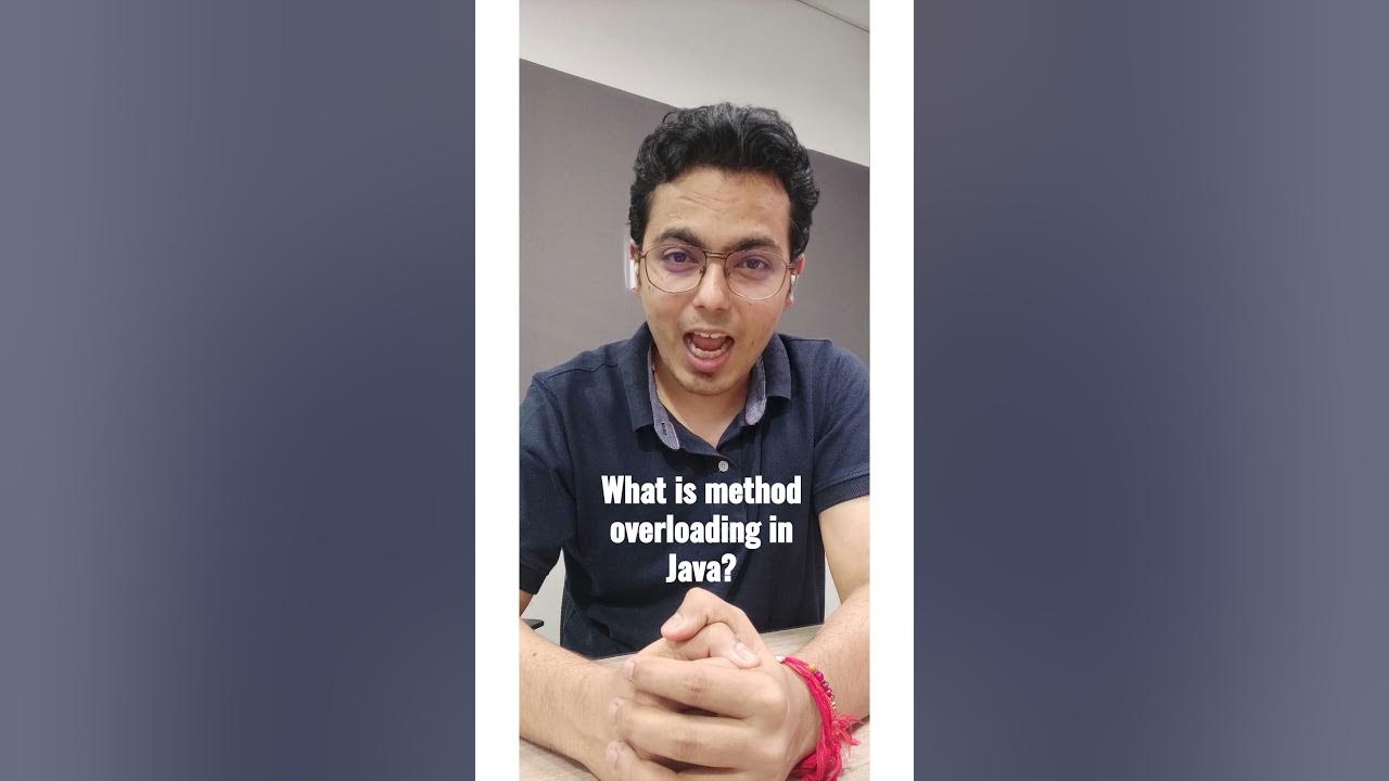 What is the method overloading in Java? #java #interview #prepration # ...