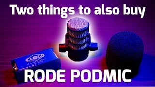 RODE PODMIC  Two things to buy + why you see small waveforms!