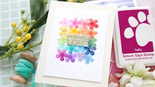 Stencil a Rainbow of Floral Colors that 'Punch You in the Face' with Laura Bassen!