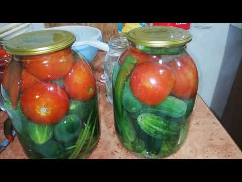 კიტრის და პომიდვრის მწნილი