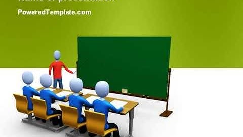 Teaching Class PowerPoint Template by PoweredTemplate.com