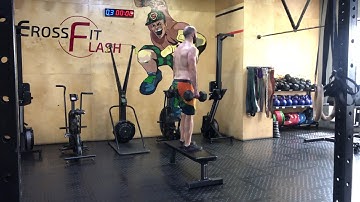 DB Suitcase Reverse Lunge to Step Up