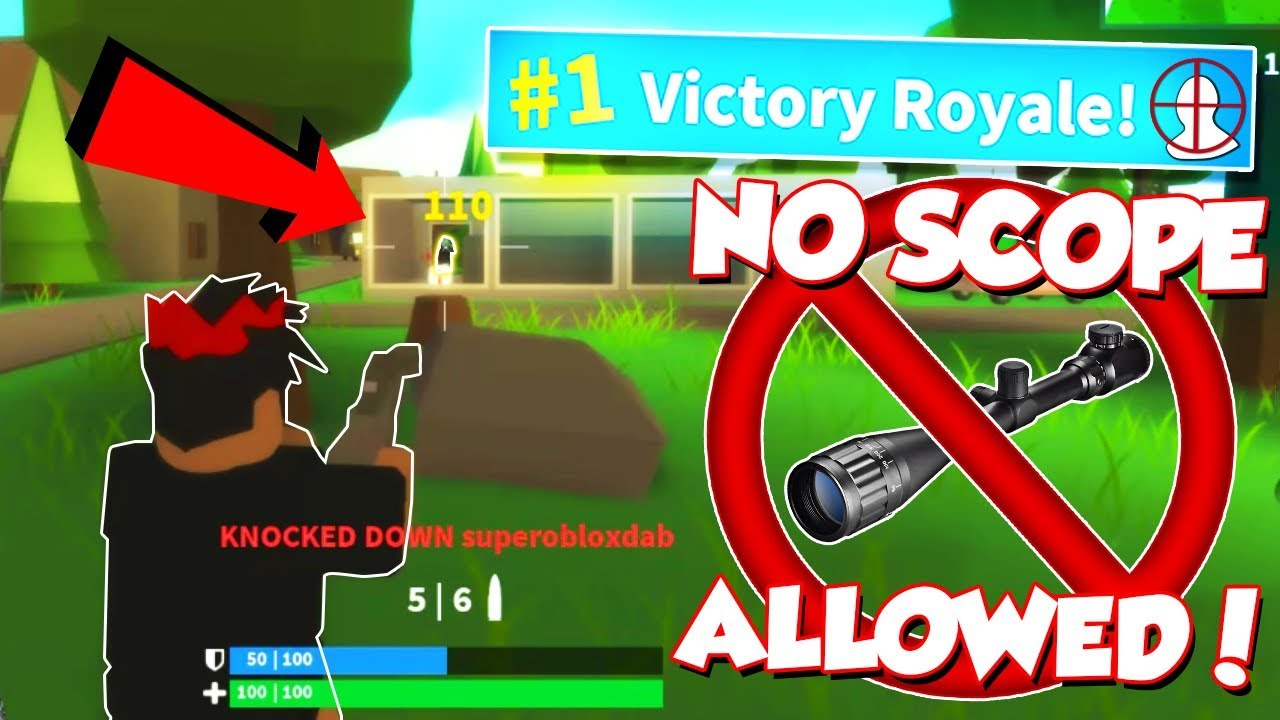 No Scope Only Challenge In Roblox Fortnite Insane Roblox Island Royale - fortnite no roblox island royale youtube