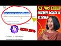 Your Internet access is blocked