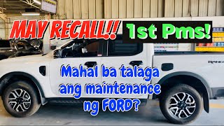 Magkano first PMS ng Ford Ranger Sport NextGen? | Mahal ba? | May recall!!