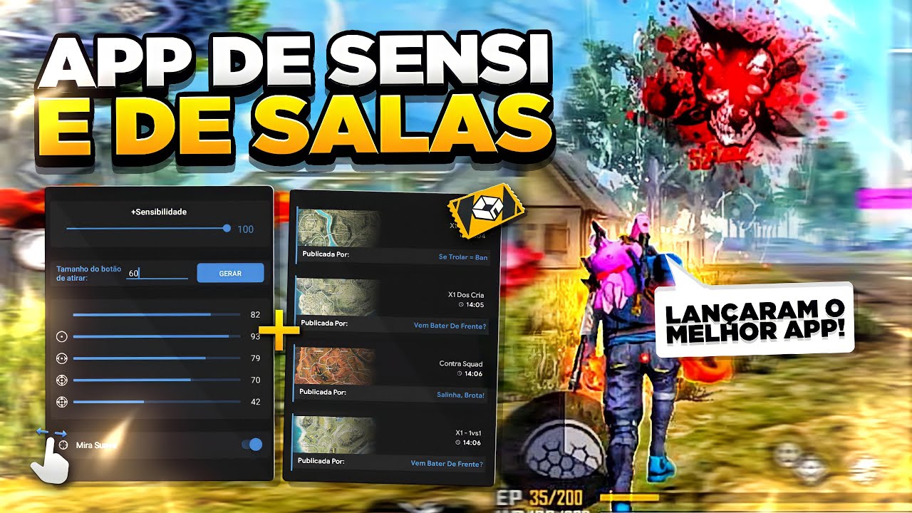 Saiu o melhor aplicativo para Aumentar a Sensibilidade para jogar Free Fire  no Android - Eu Sou Android