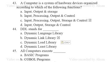 PPSC Old Papers for the Post of Lecturer Computer Science