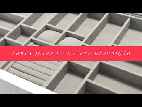 Porta Joias organizadore de Gavetas em Veludo