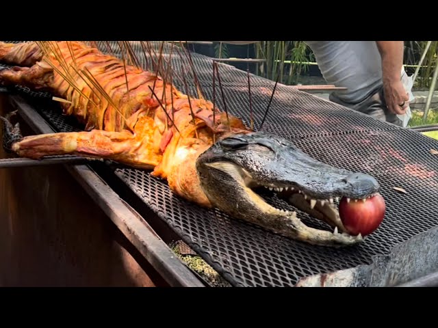 Whole Roasted Alligator