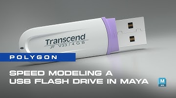 Speed Modeling a USB Flash Drive in Maya